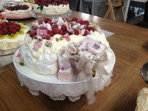 Decorated with rose petals, berries, pistachios, Turkish delight with Chantilly cream, Mrs Senior's Pavlova blew judges away not only with its appearance but also its taste and consistency.  